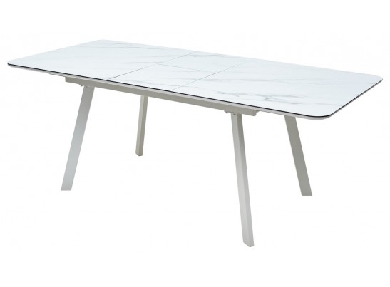 Стол ARUBA 140 GREY-WHITE/ WHITE глазурованное стекло в Кургане