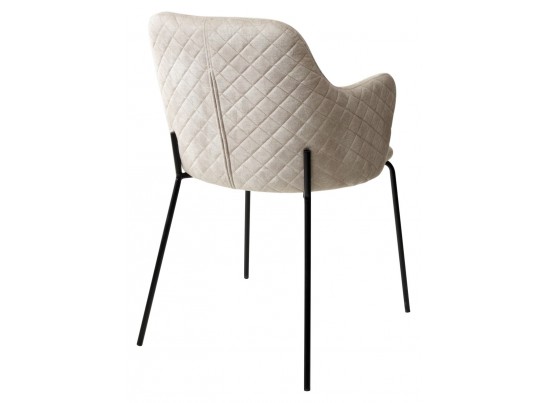 Стул AMARETTO VBP206 античный светло-бежевый, велюр без пальчикового эффекта /черный каркас, в Кургане