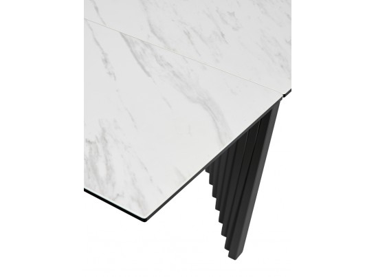 Стол IVAR 180 MARBLES KL-99 Белый мрамор, итальянская керамика/серый, ®DISAUR в Кургане