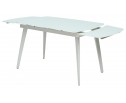 Стол ELIOT 120 FROSTED SUPER WHITE белое матовое стекло/ белый каркас в Кургане