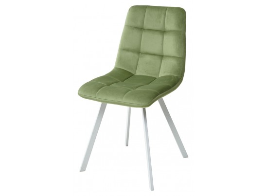 Стул CHILLI SQUARE G108-27 террариумный мох, велюр/ белый каркас в Кургане