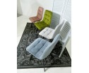 Стул CHILLI SQUARE BLUVEL-03 LIGHT GREY, велюр в Кургане