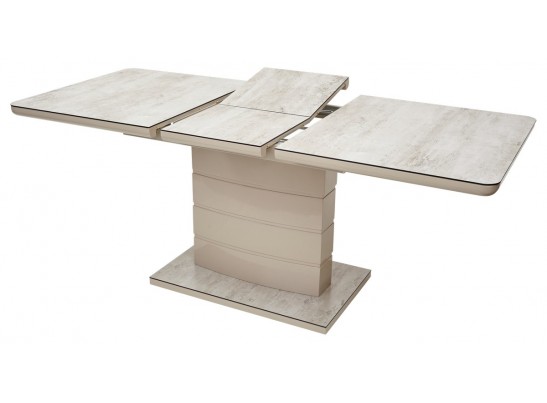 Стол ALTA 140 BEIGE/ CAPPUCINO глазурованное стекло в Кургане