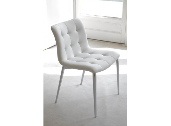 Стул KUGA 40.37 (ELM L008 WOODS/ TR505 белый , экокожа) в Кургане