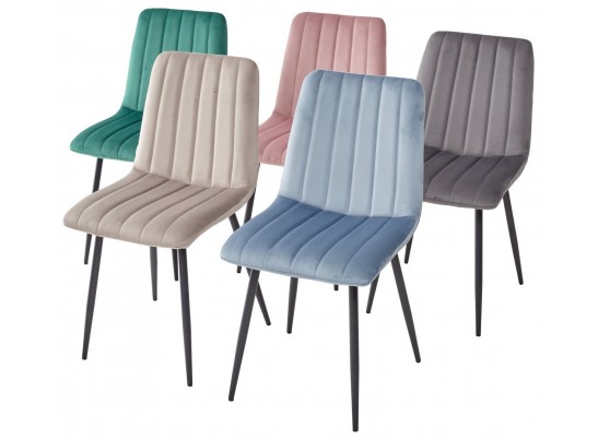 Стул DUBLIN G108-15 пепел розы, велюр / темно-серый каркас в Кургане