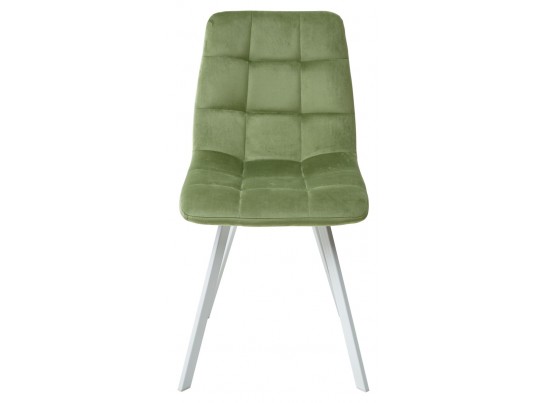 Стул CHILLI SQUARE G108-27 террариумный мох, велюр/ белый каркас в Кургане