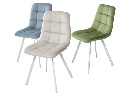 Стул CHILLI SQUARE G108-27 террариумный мох, велюр/ белый каркас в Кургане