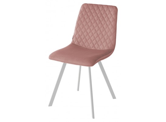 Стул DAIQUIRI BLUVEL-52 PINK / белый каркас, велюр в Кургане