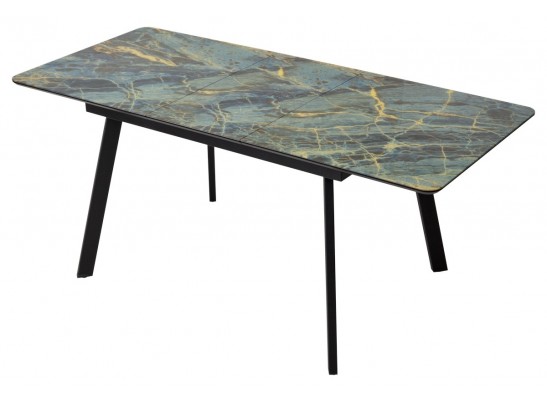 Стол АРУБА 140 ШТОРМ, стекло / ЧЕРНЫЙ в Кургане