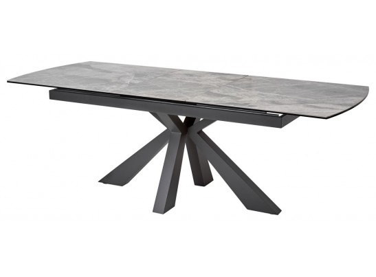 Стол ROVIGO 170 ITALIAN DARK GREY Серый мрамор глянцевый, керамика/ GREY1 каркас в Кургане