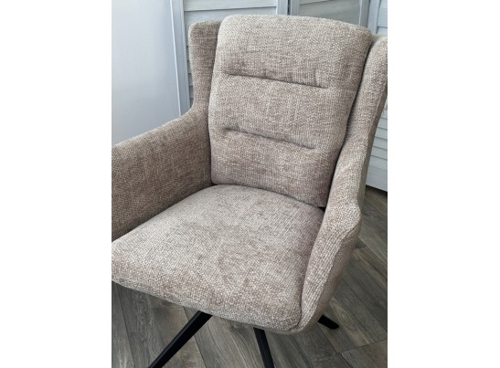 Стул GARLAND 360 град. поворот. HAGA-30 Бежевый, ткань/ GINO-101 Бежевый, ткань/ Черный, ®DISAUR