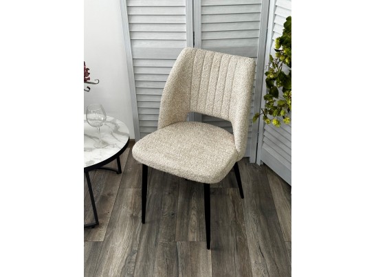 Стул LONDON UF998-04 бежевый, букле / черный каркас / Товарный знак DISAUR в Кургане