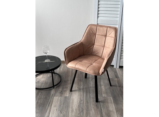 MAVERICK 360 град. поворот. HK007-05 Светло-коричневый, искусст. замша / черный каркас, в Кургане