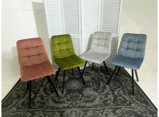 Стул CHILLI SQUARE BLUVEL-03 LIGHT GREY, велюр в Кургане