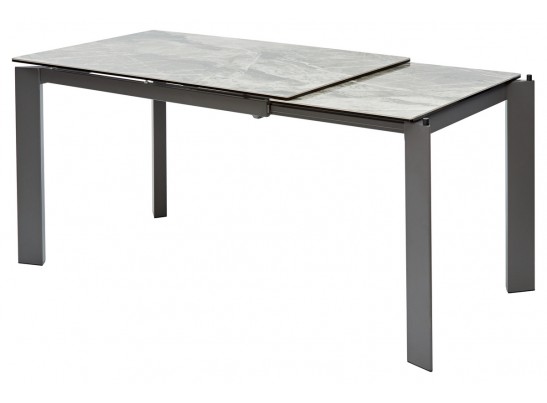 Стол CORNER 120 ITALIAN DARK GREY Серый мрамор глянцевый, керамика/ GREY1 в Кургане