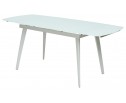Стол ELIOT 120 FROSTED SUPER WHITE белое матовое стекло/ белый каркас в Кургане