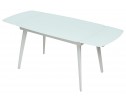 Стол ELIOT 120 FROSTED SUPER WHITE белое матовое стекло/ белый каркас в Кургане