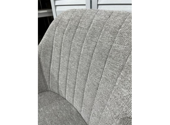 Стул BRANDY WZ2042-19 галечный серый фактурный велюр/ черный каркас в Кургане