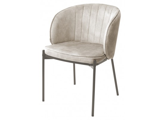 Стул DIANA VBP-207 античный бежевый, велюр / латте каркас