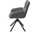 Стул TRIS 360 град. поворот с возвратом, Davis Nowo 92 серый, букле /Point 90 серый/ Черный, ®DISAUR в Кургане