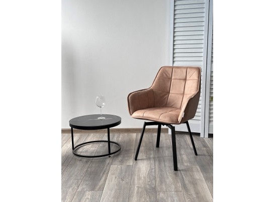 MAVERICK 360 град. поворот. HK007-05 Светло-коричневый, искусст. замша / черный каркас, в Кургане