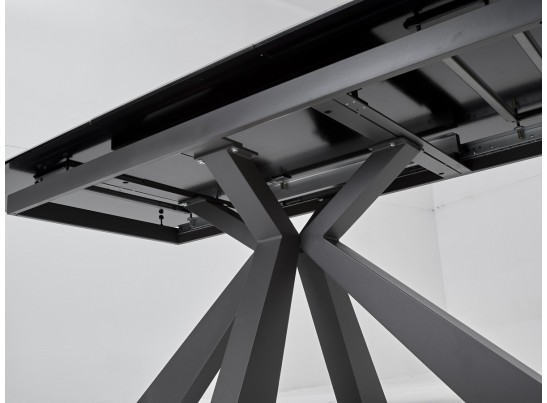 Стол ROVIGO 170 ITALIAN DARK GREY Серый мрамор глянцевый, керамика/ GREY1 каркас в Кургане