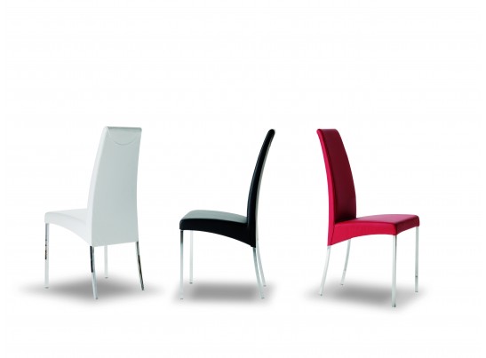 Стул AIDA 04.01 (M089 алюмин./ TR504 черный, экокожа) в Кургане