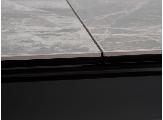 Стол ROVIGO 170 ITALIAN DARK GREY Серый мрамор глянцевый, керамика/ GREY1 каркас в Кургане