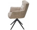 Стул GARLAND 360 град. поворот. HAGA-30 Бежевый, ткань/ GINO-101 Бежевый, ткань/ Черный, ®DISAUR