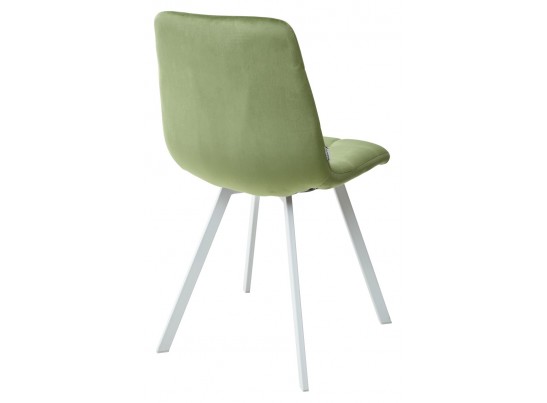 Стул CHILLI SQUARE G108-27 террариумный мох, велюр/ белый каркас в Кургане