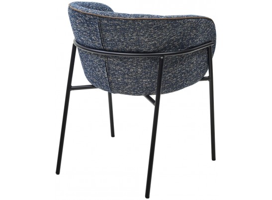 Стул ГУСТ (GUST) цвет стальной синий 330 / черный каркас / Товарный знак DISAUR в Кургане