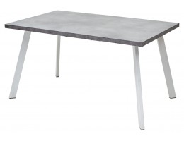 Стол BRICK M 120 Бетон Портленд/ Белый 