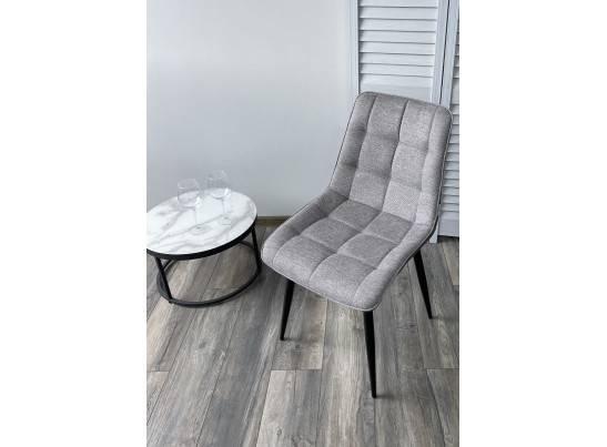 Стул CHIC 1983-07 серый/ RU-07 серая сталь/ черный каркас в Кургане