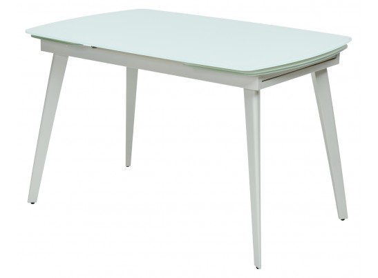 Стол ELIOT 120 FROSTED SUPER WHITE белое матовое стекло/ белый каркас в Кургане