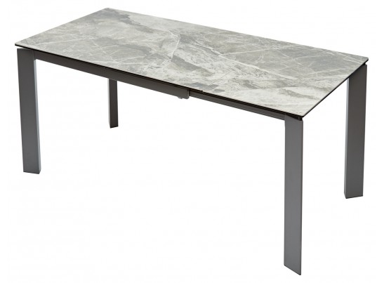 Стол CORNER 120 ITALIAN DARK GREY Серый мрамор глянцевый, керамика/ GREY1 в Кургане