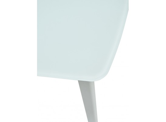 Стол ELIOT 120 FROSTED SUPER WHITE белое матовое стекло/ белый каркас в Кургане