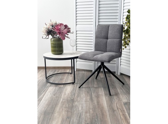 Стул SALLIE 360 град. поворот. VT6037-16 серый, ткань/ черный / Товарный знак DISAUR в Кургане