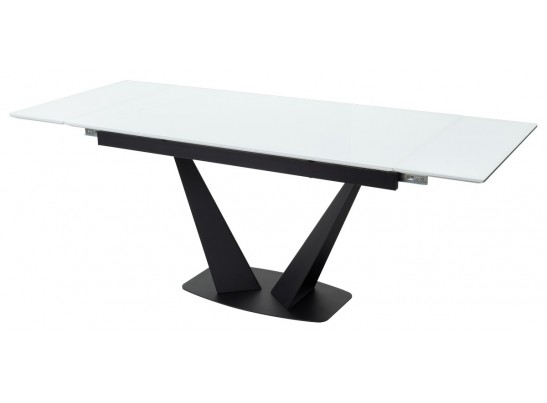 Стол Ниагара 160 Белый, стекло / черный каркас БЕЗ НДС в Кургане
