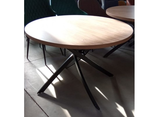 Стол ДАРИО D100 Дуб Канзас / Черный каркас в Кургане