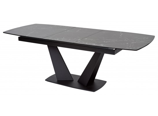 Стол ACUTO2 170 NERO KL-116 Черный мрамор матовый, итальянская керамика/ черный каркас в Кургане