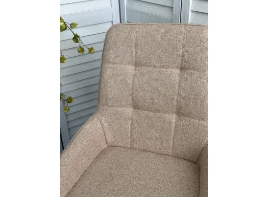 Стул CARACAS Barrel-09 Бежевый, ткань / черный каркас / Товарный знак DISAUR в Кургане