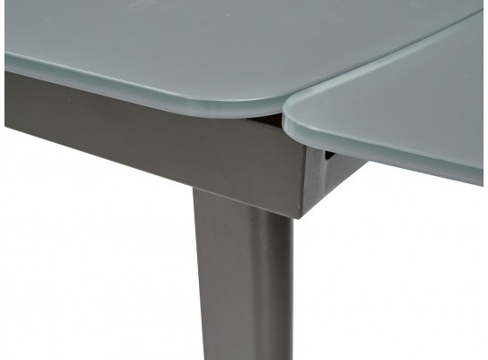 Стол ELIOT 120 GREY1 матовое серое стекло/ GREY1 каркас в Кургане