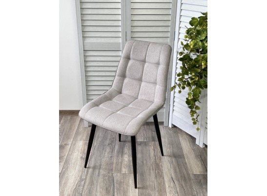 Стул CHIC VF-19/ VF-20 светло-серый/ серый/ черный каркас, ткань в Кургане