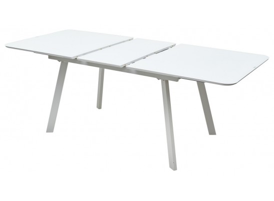 Стол ARUBA 140 WHITE/cупер белое глянцевое стекло в Кургане