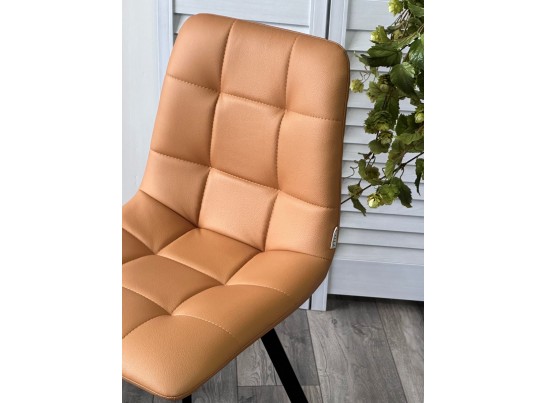 Стул CHILLI-Q SQUARE Oracul 542 Темно-желтый, экокожа PU / черный каркас, в Кургане