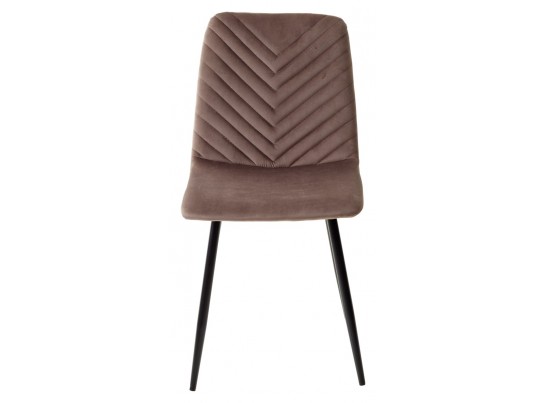 Стул DUKE BLUVEL-38 LATTE, велюр / черный каркас в Кургане