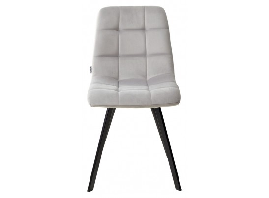 Стул CHILLI SQUARE BLUVEL-03 светло-серый, велюр / черный каркас в Кургане