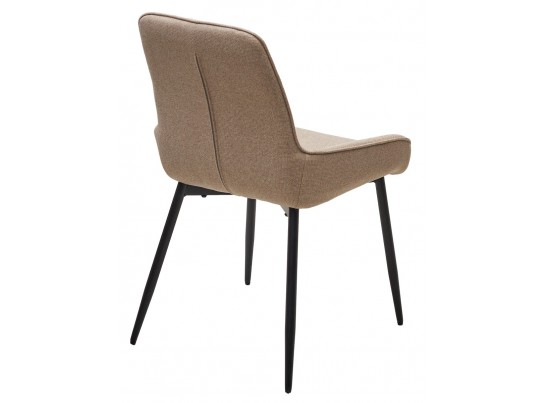 Стул CARACAS Barrel-09 Бежевый, ткань / черный каркас / Товарный знак DISAUR в Кургане