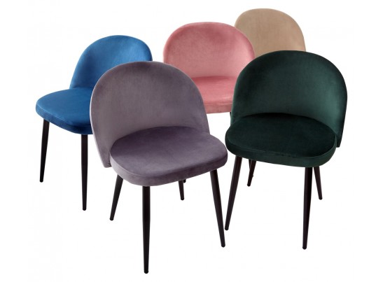 Стул DISCO UF910-02 LIGHT GREY, велюр в Кургане