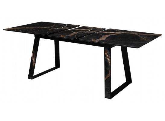 Стол Франк 180 МЕЙДЖИК стекло / ЧЕРНЫЙ в Кургане